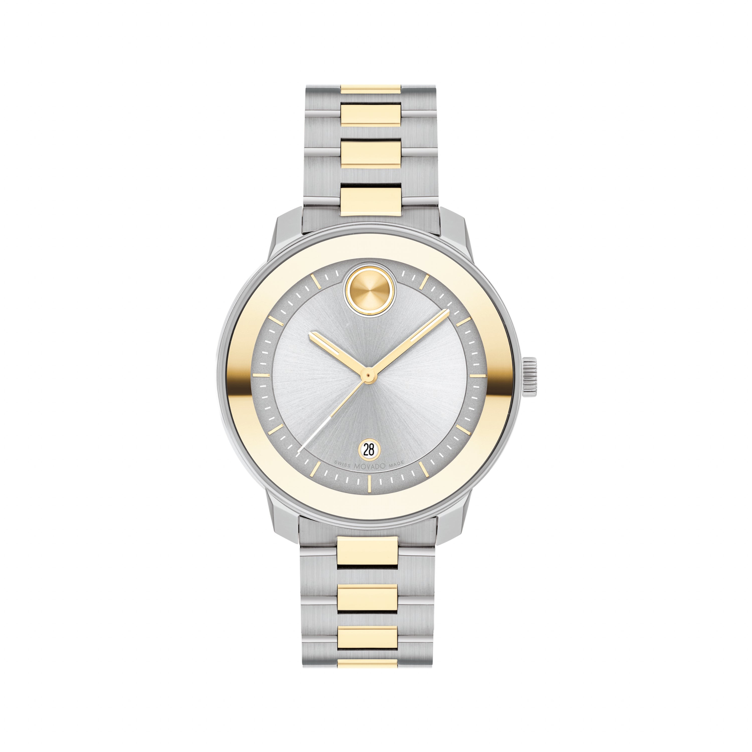 Ladies BOLD Verso Silver & Gold-Tone Stainless Steel Watch Silver Dial