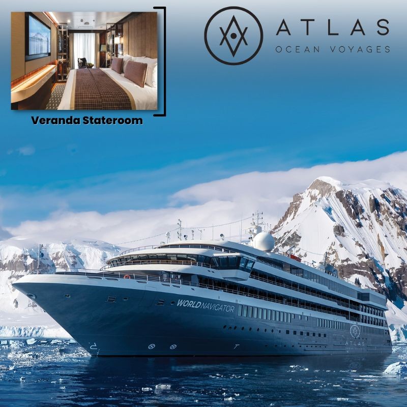 9-11 Night Arctic, Antarctica, Iceland or Norwegian Fjords Voyage Veranda Stateroom