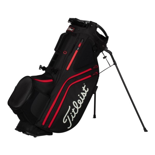 Titleist Hybrid 14 Stand Bag Black/Black/Red