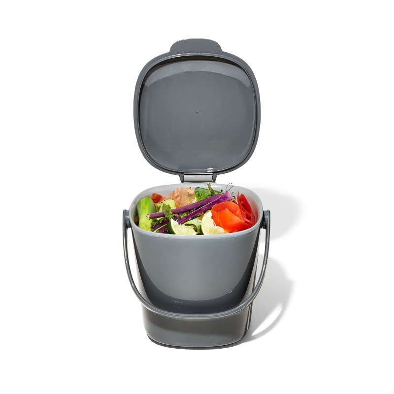 GG Easy-Clean Compost Bin - Charcoal - 0.75Gal/2.83L