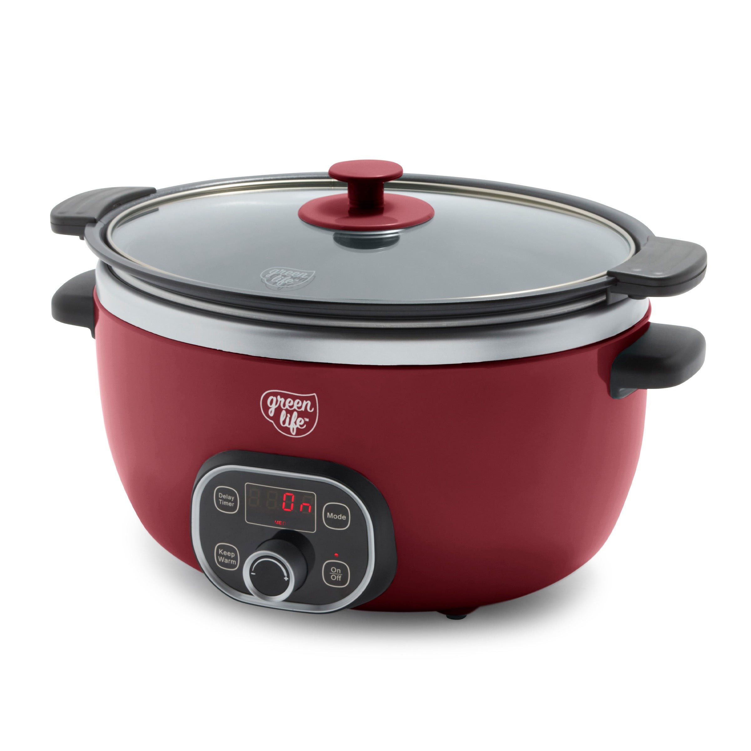 6qt Healthy Cook Duo Slow Cooker Red