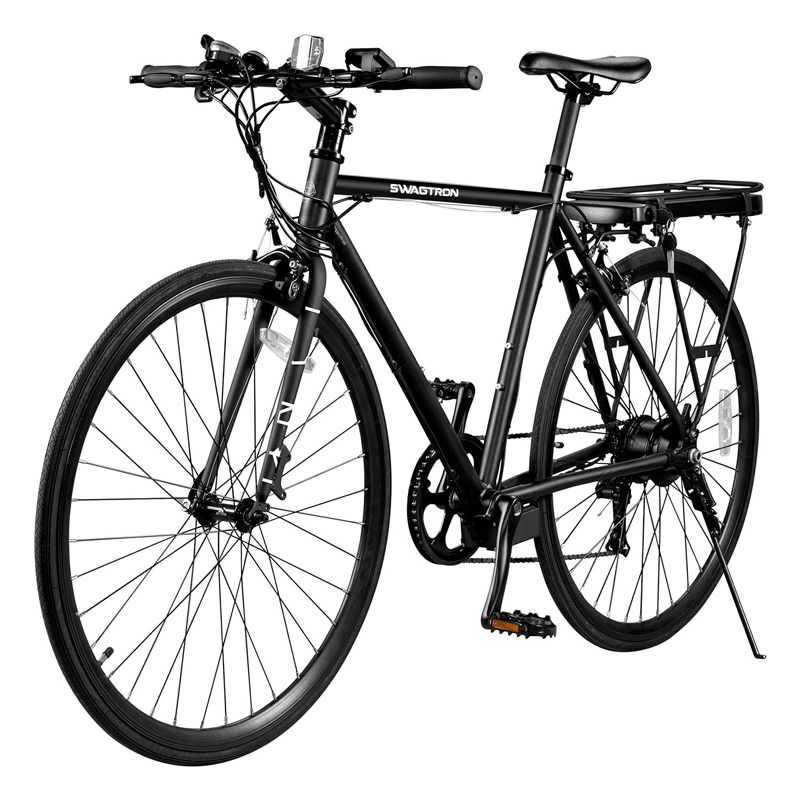 Electric City Commuter Bike with Removable Battery - (Black)