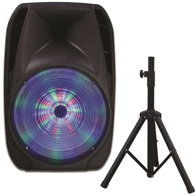 15 - Inch Professional Bluetooth Speaker with Tripod Stand