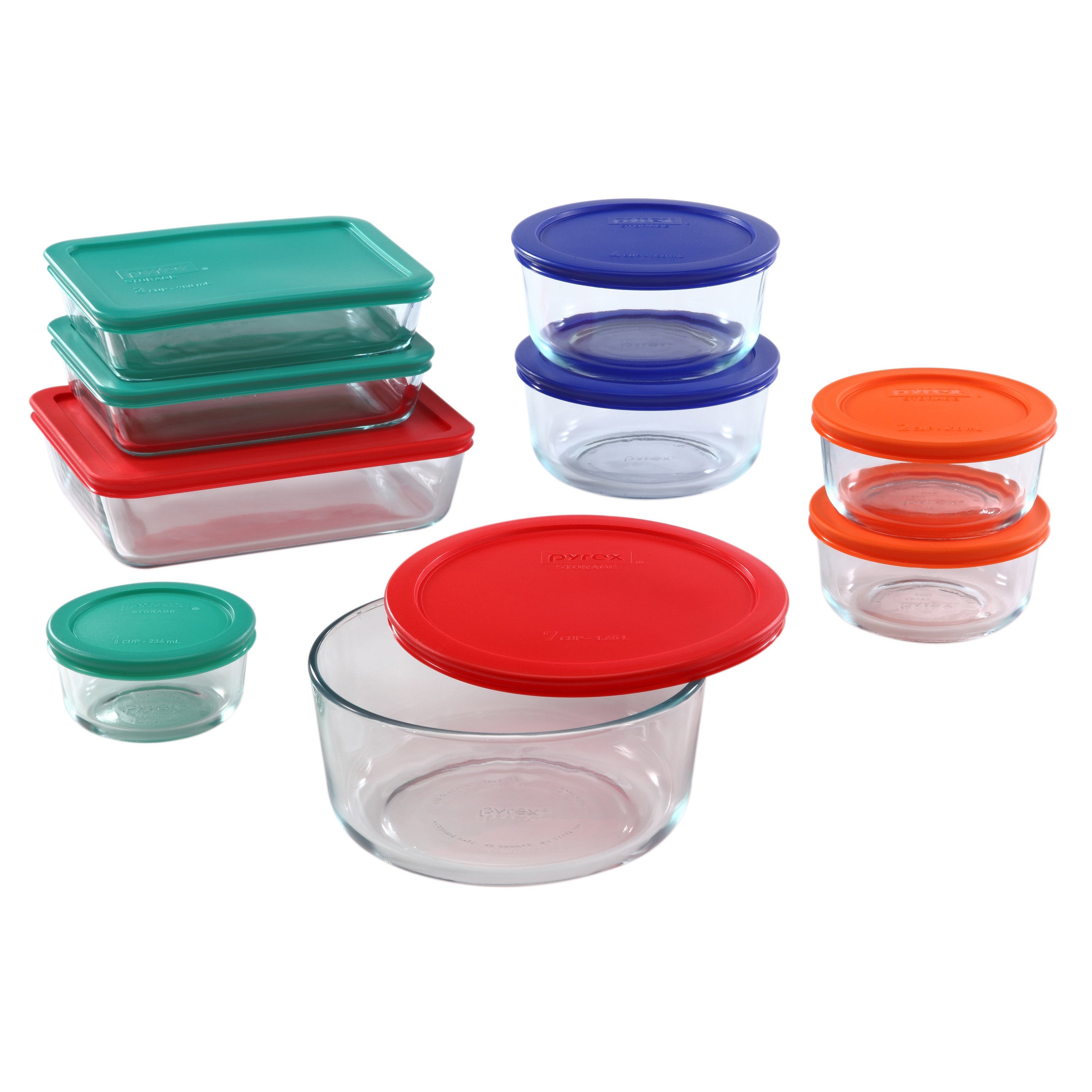 Simply Store 18pc Storage Set w/ Multi-Color Lids