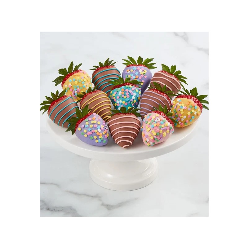 Springtime Dipped Strawberries - 12ct
