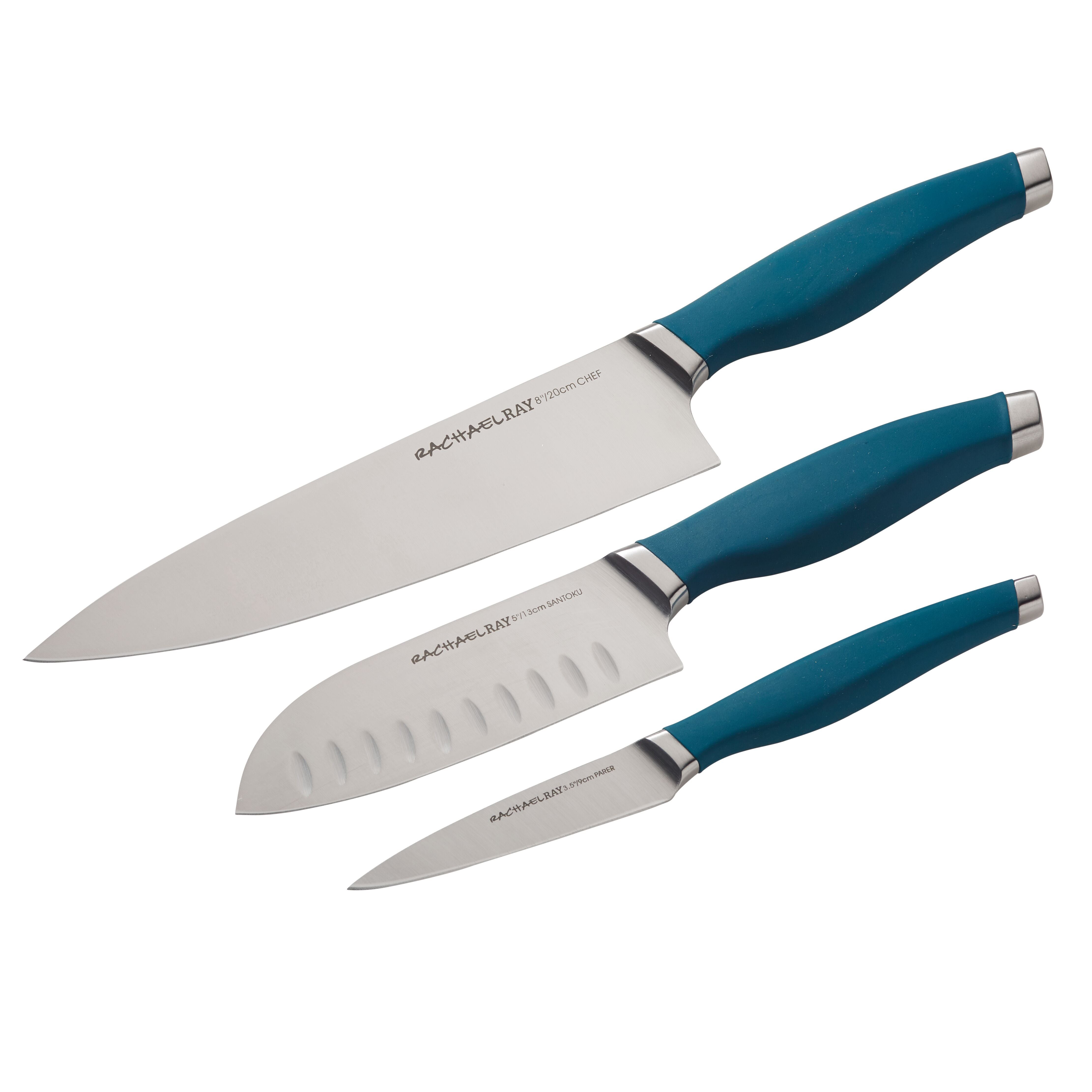 3pc Assorted Cutlery Set Teal