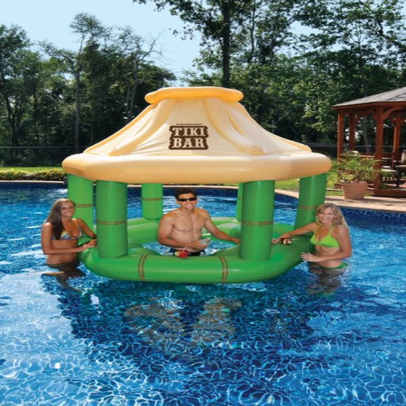 Inflatable Floating Tiki Bar