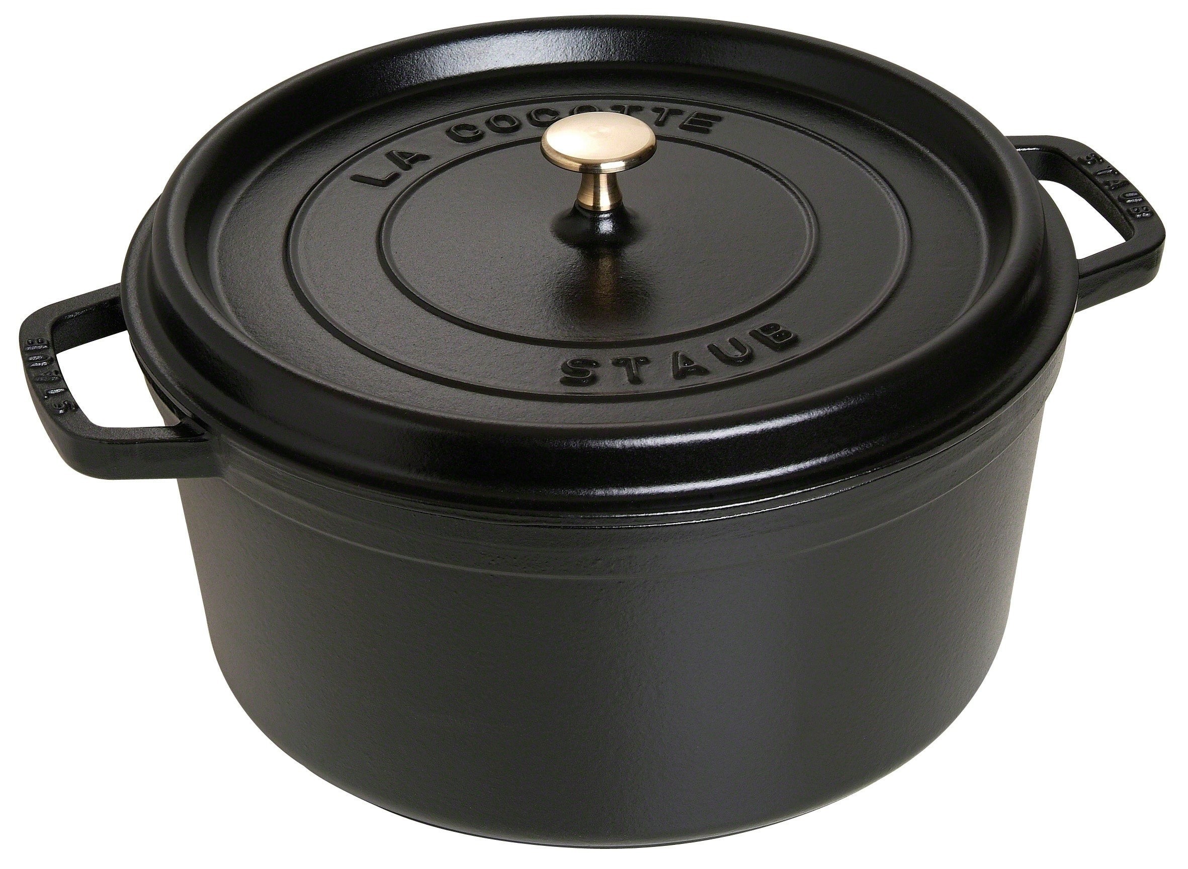 8.75qt Round Cast Iron Dutch Oven Black Matte