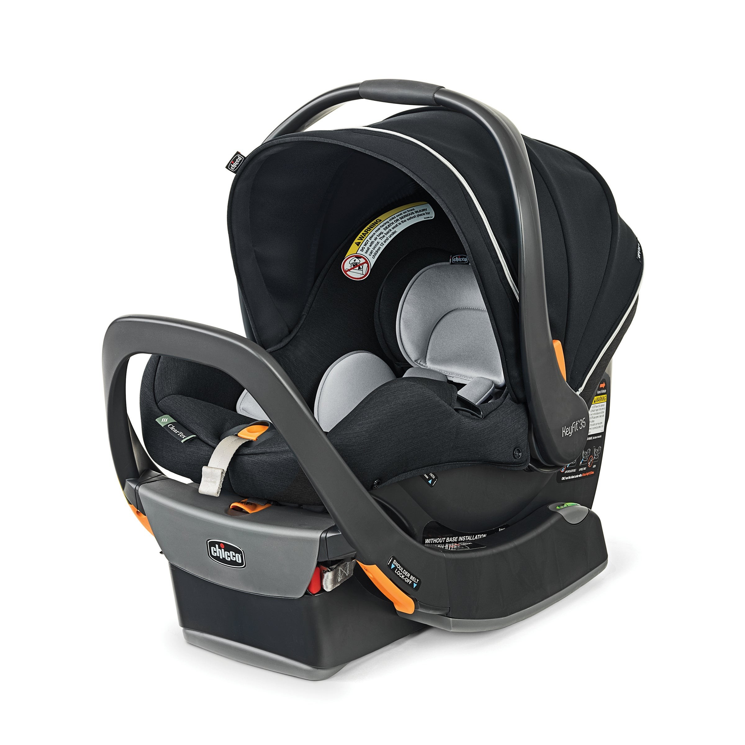 KeyFit 35 Zip ClearTex Infant Car Seat Obsidian