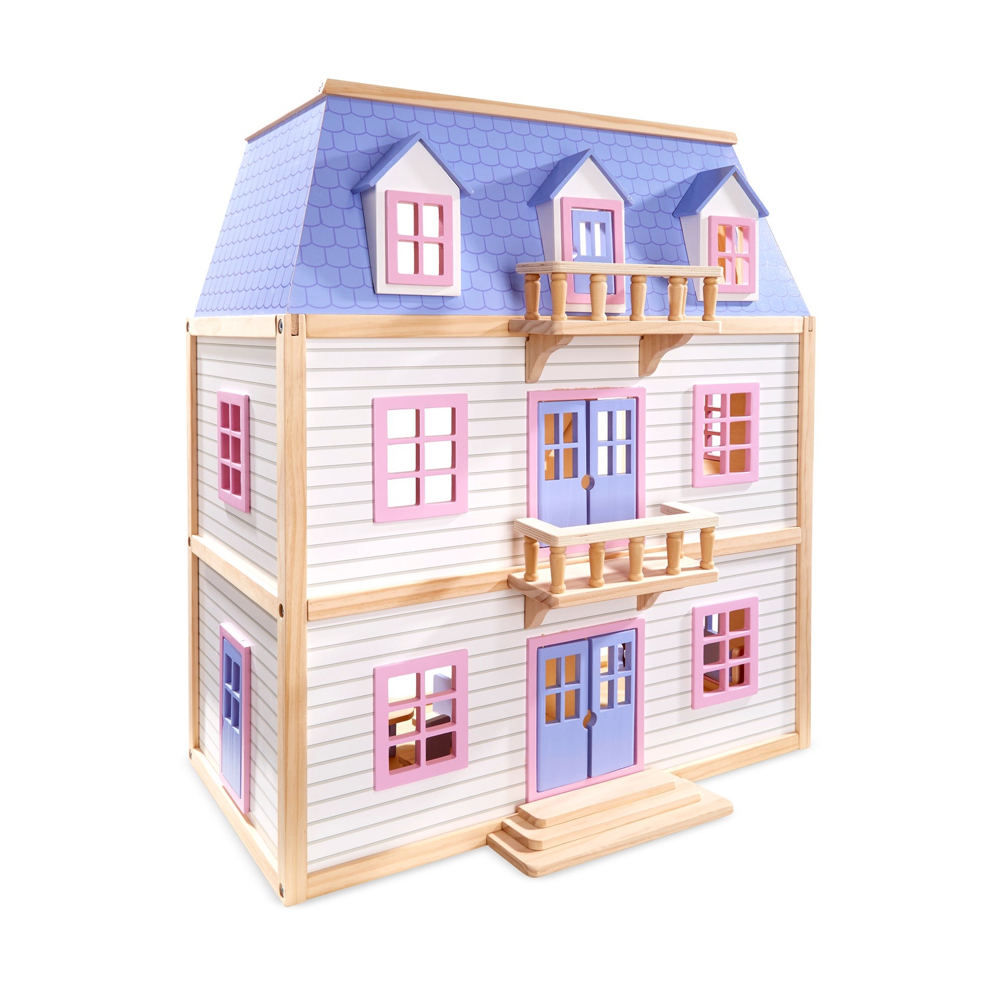Multi-Level Wood Dollhouse Ages 3+ Years