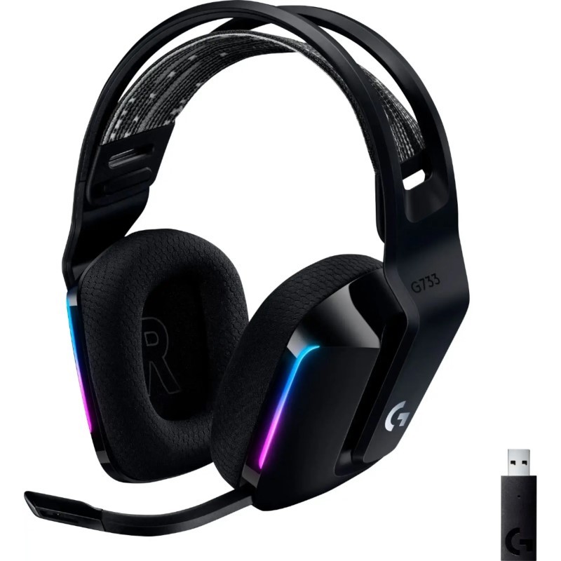 G733 LIGHTSPEED Wireless Gaming Headset for PS4, PC - (Black)