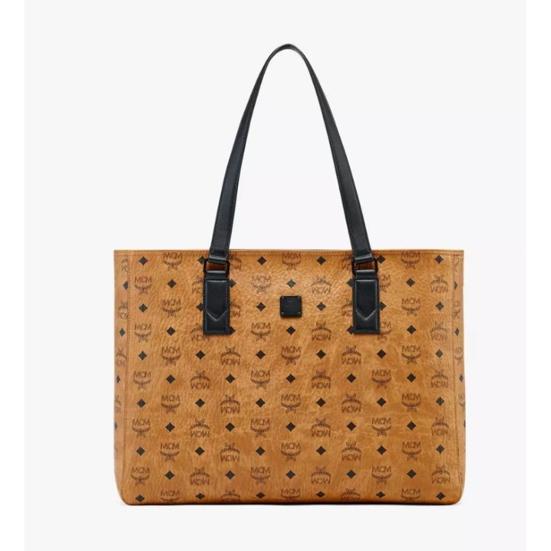 Large Klassik Tote in Visetos - (Cognac)