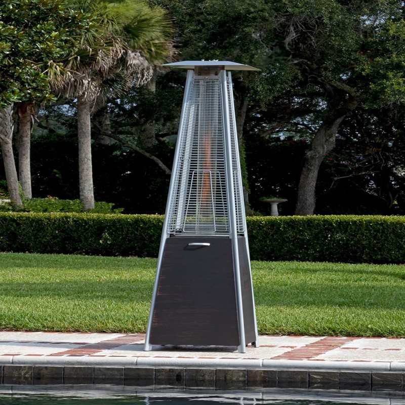 Stainless Steel Pyramid Flame Patio Heater set of 2