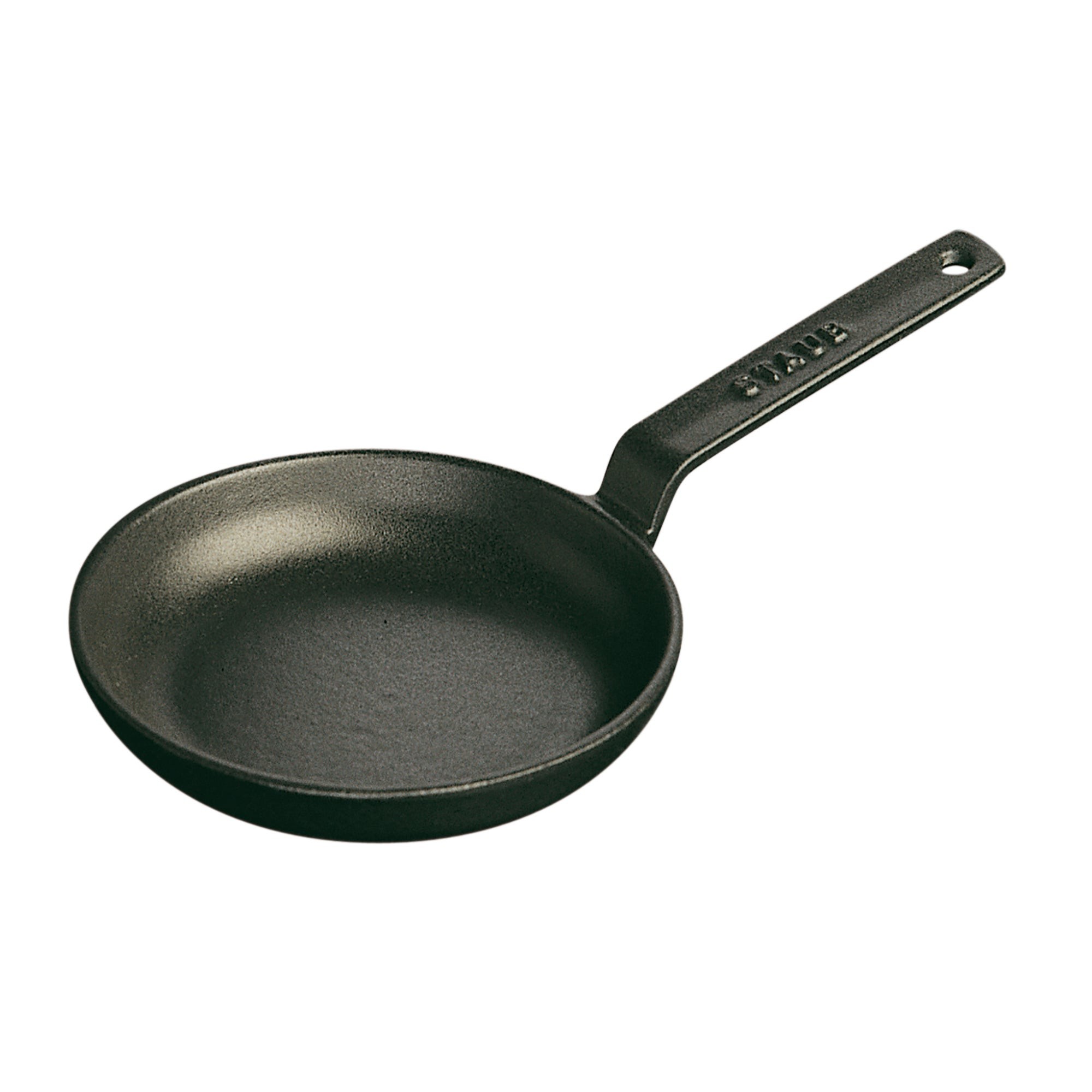 4.75" Cast Iron Mini Frying Pan Matte Black