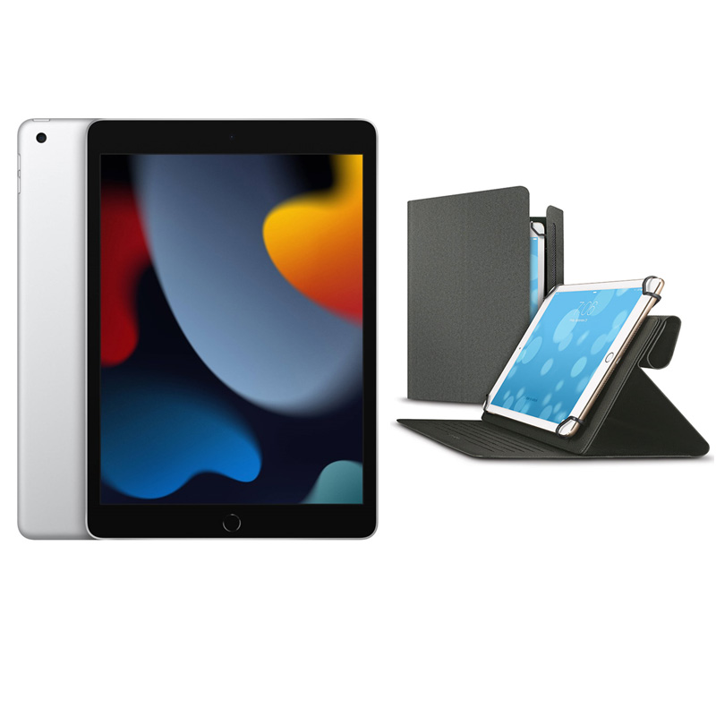 iPad 10.2 Inch 64GB Wi-Fi with Case - (Silver)