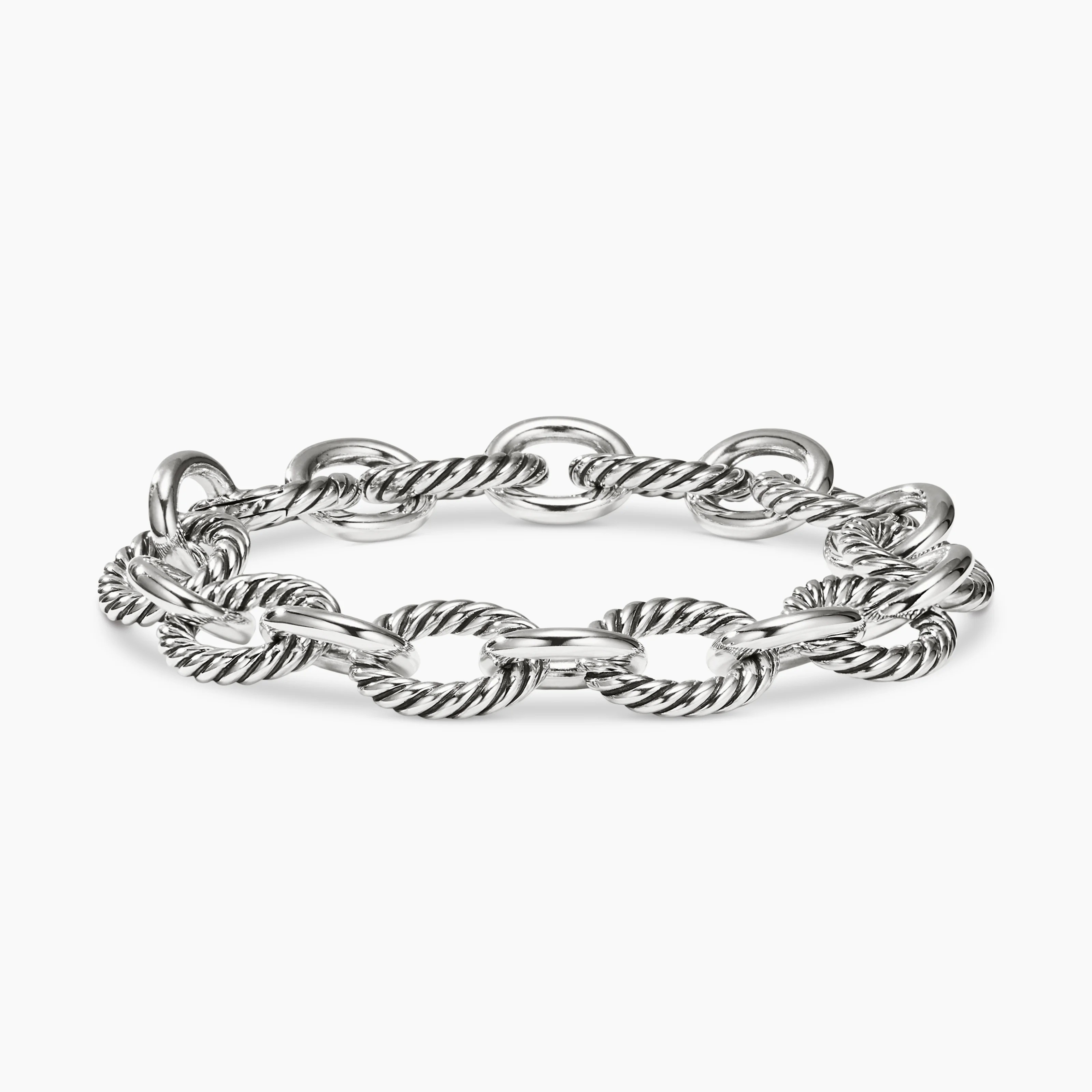 Ladies Oval Link Chain Bracelet