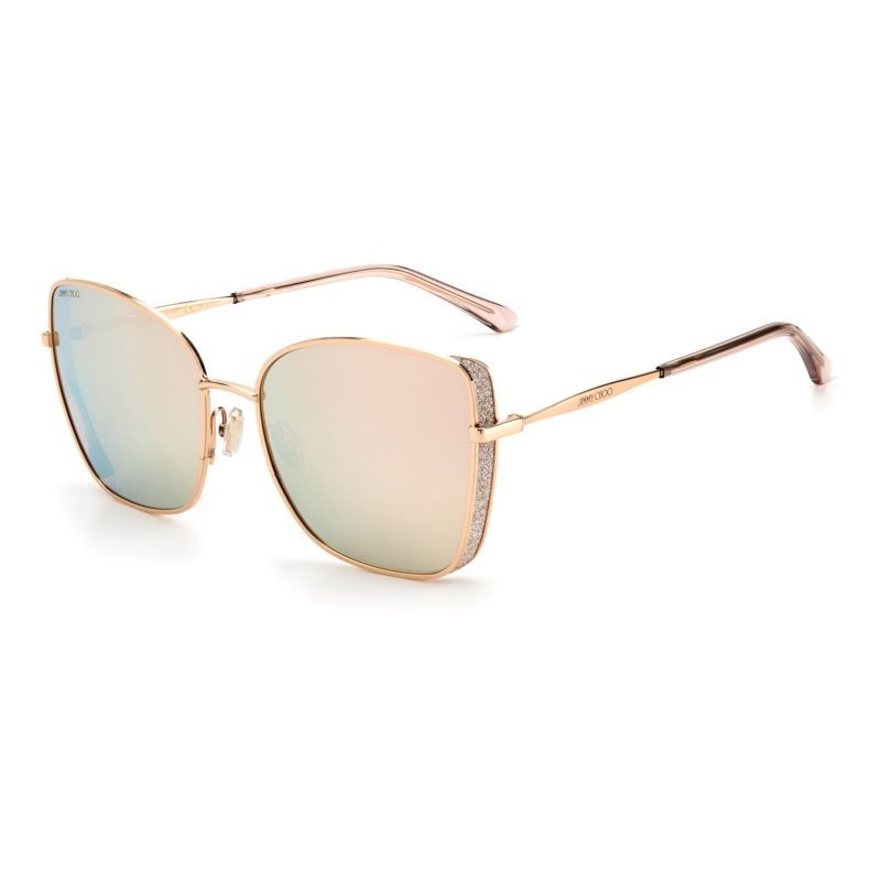 Alexis Women's Sunglasses - (Rose Gold with Grey Gold Mirror Effect Lenses)