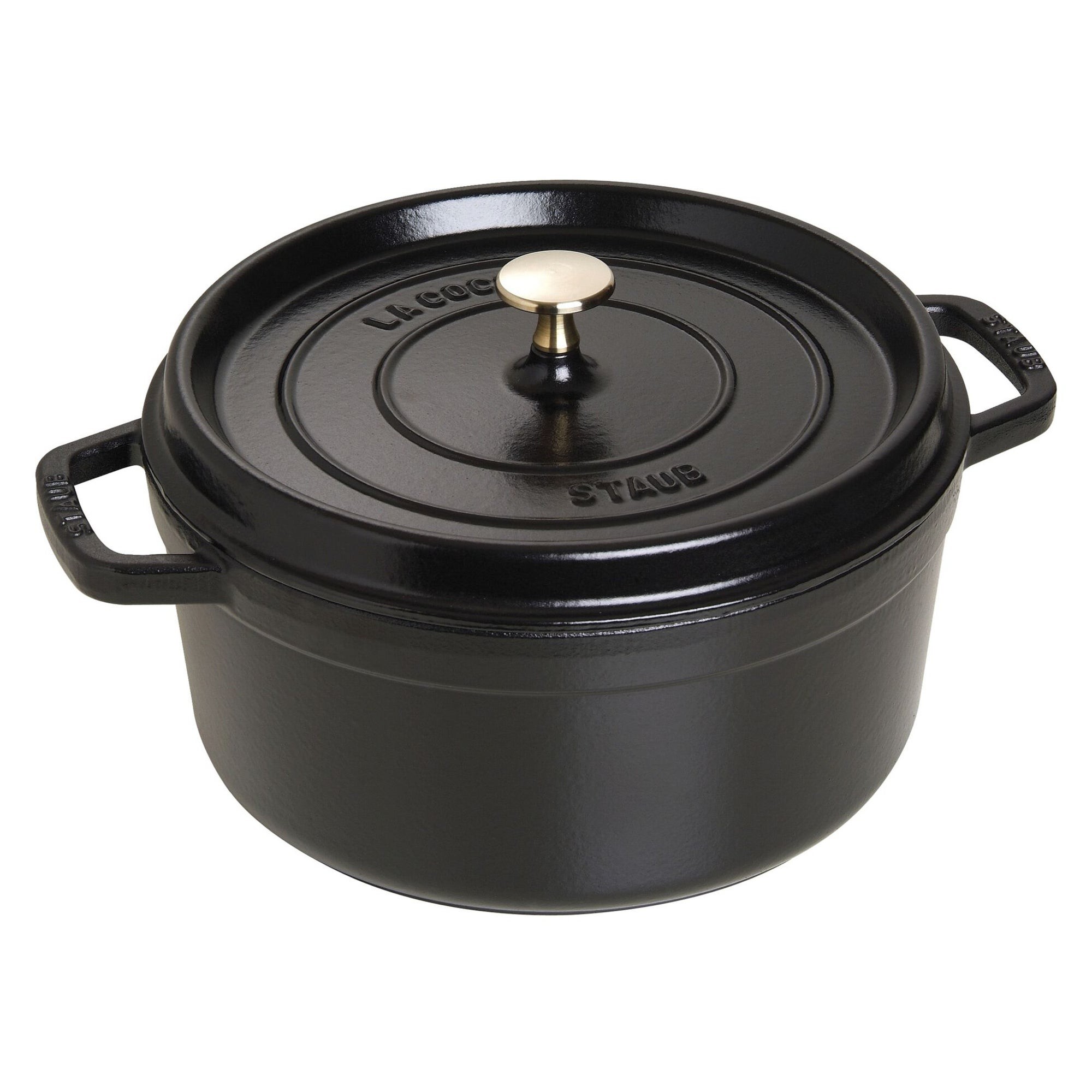 5.5qt Cast Iron Round Dutch Oven Black Matte