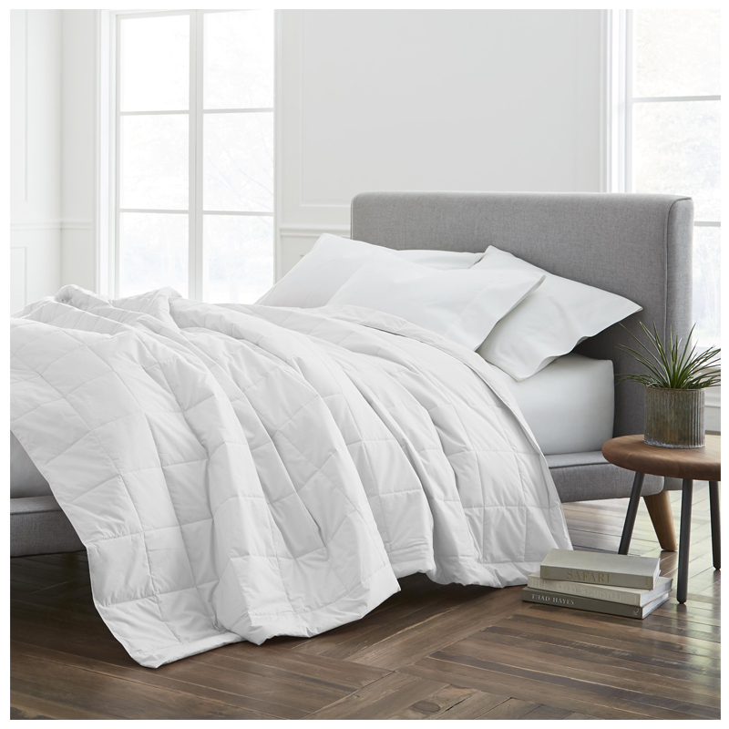 Cotton Filled Full Queen Blanket - (White)