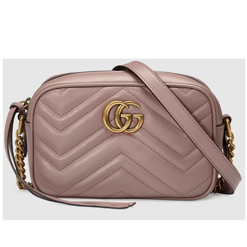 GG Marmont Matelasse Mini Bag - (Small Dusty Pink)