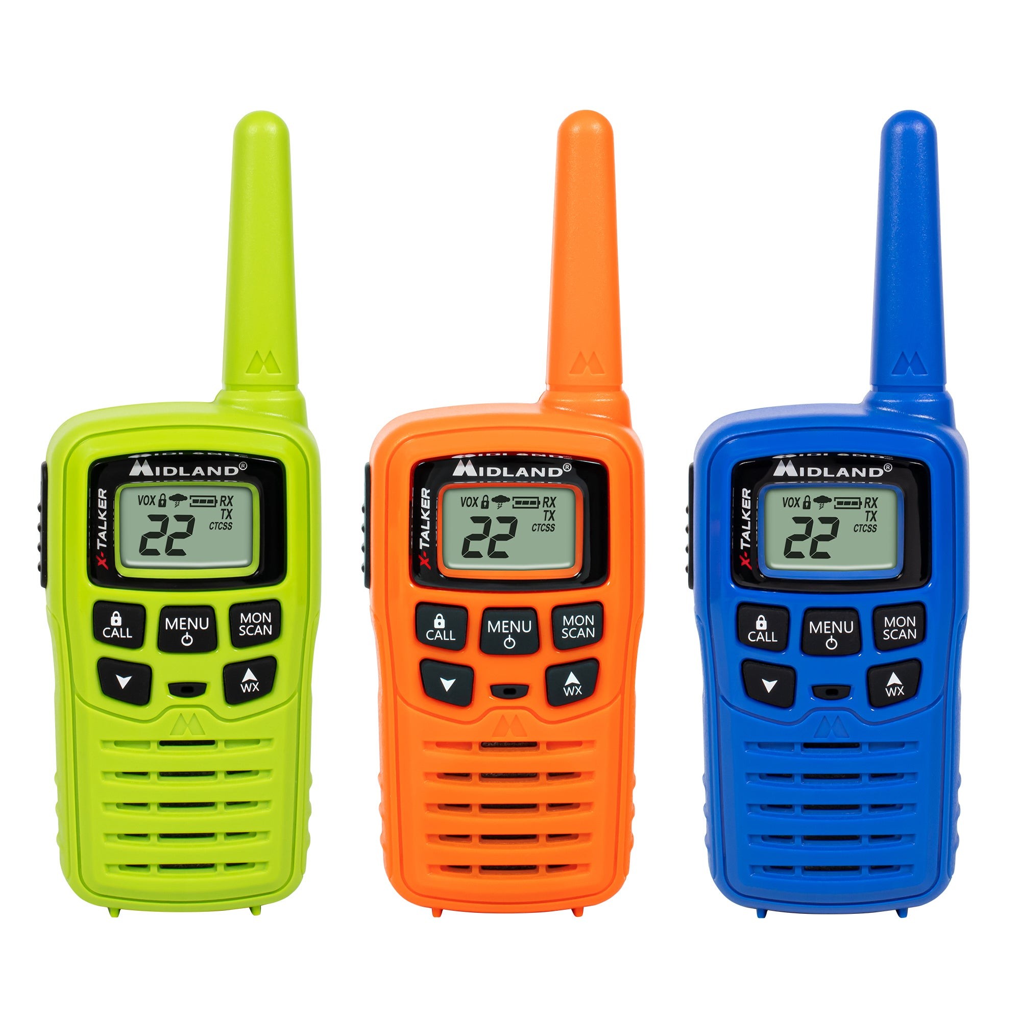 Multi-Color X-Talker Two Way Radio 3 Pack