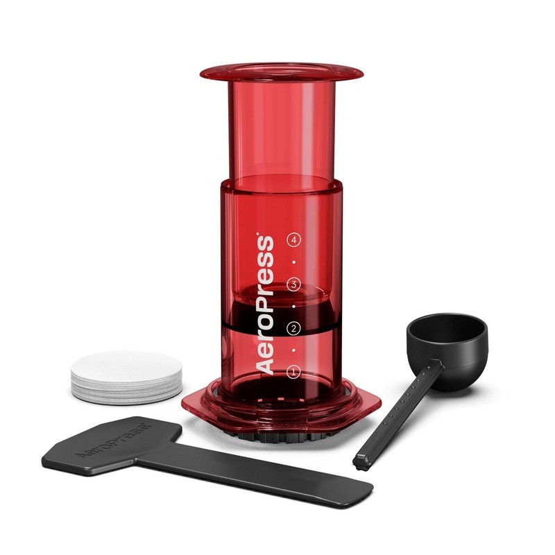 Clear Coffee Press- Red