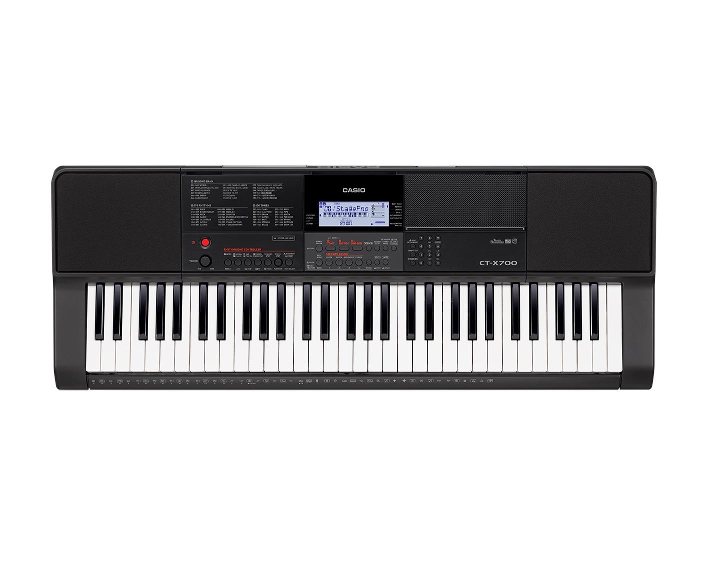 61-Key Portable Keyboard Black