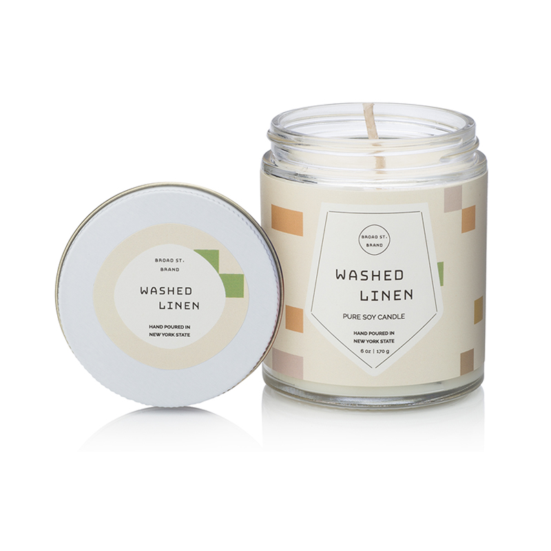 Washed Linen Soy Candle - (6 Oz.)