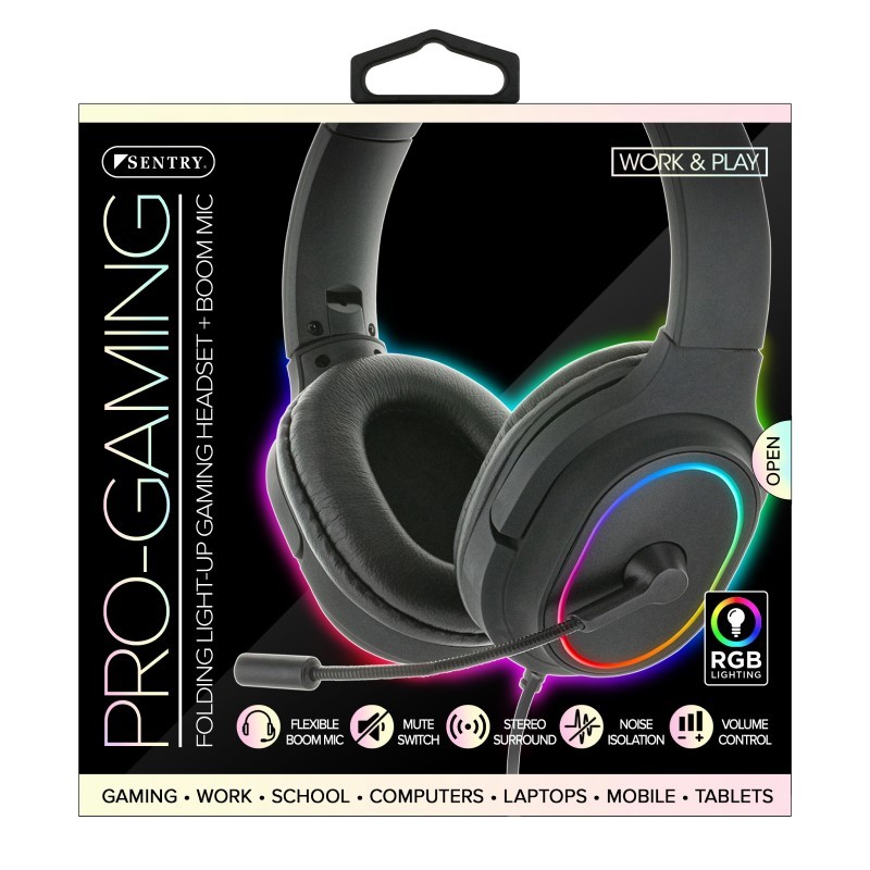 Pro Gaming LED Light Up Headset with Mic