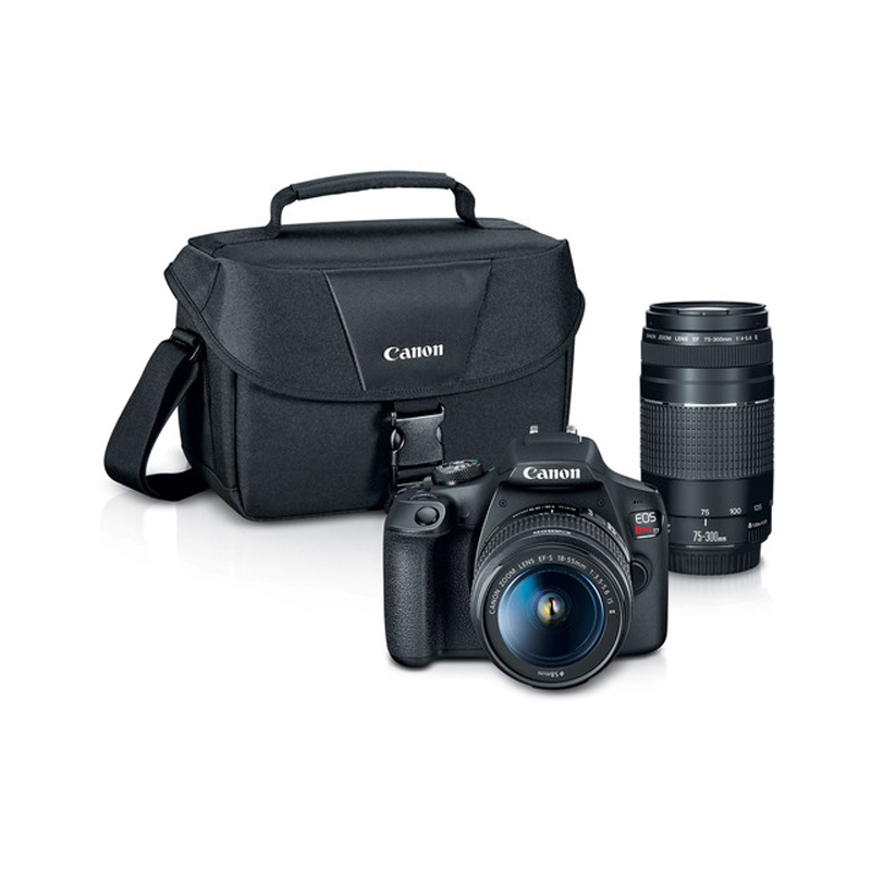 24.1 - Megapixel EOS Rebel T7 DSLR Camera with 18-55mm and 75-300mm Lenses