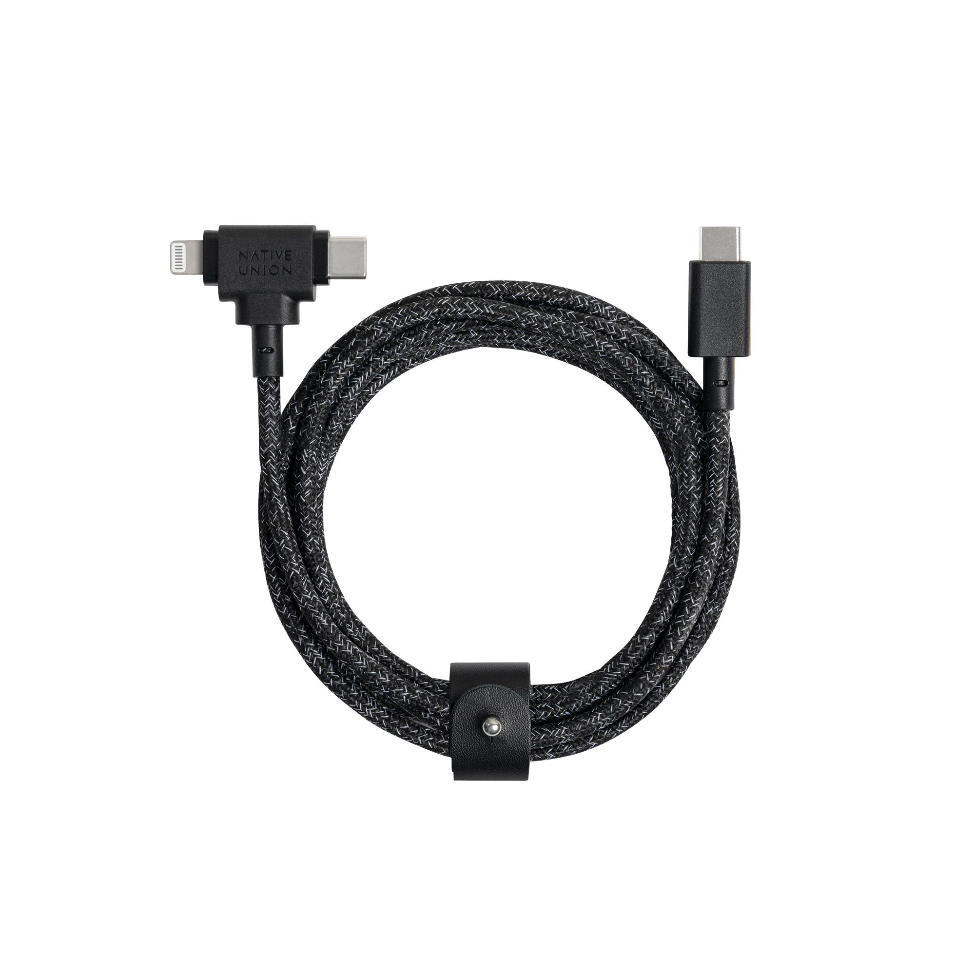 Belt Cable Duo USB-C to Lightning & USB-C Cosmos