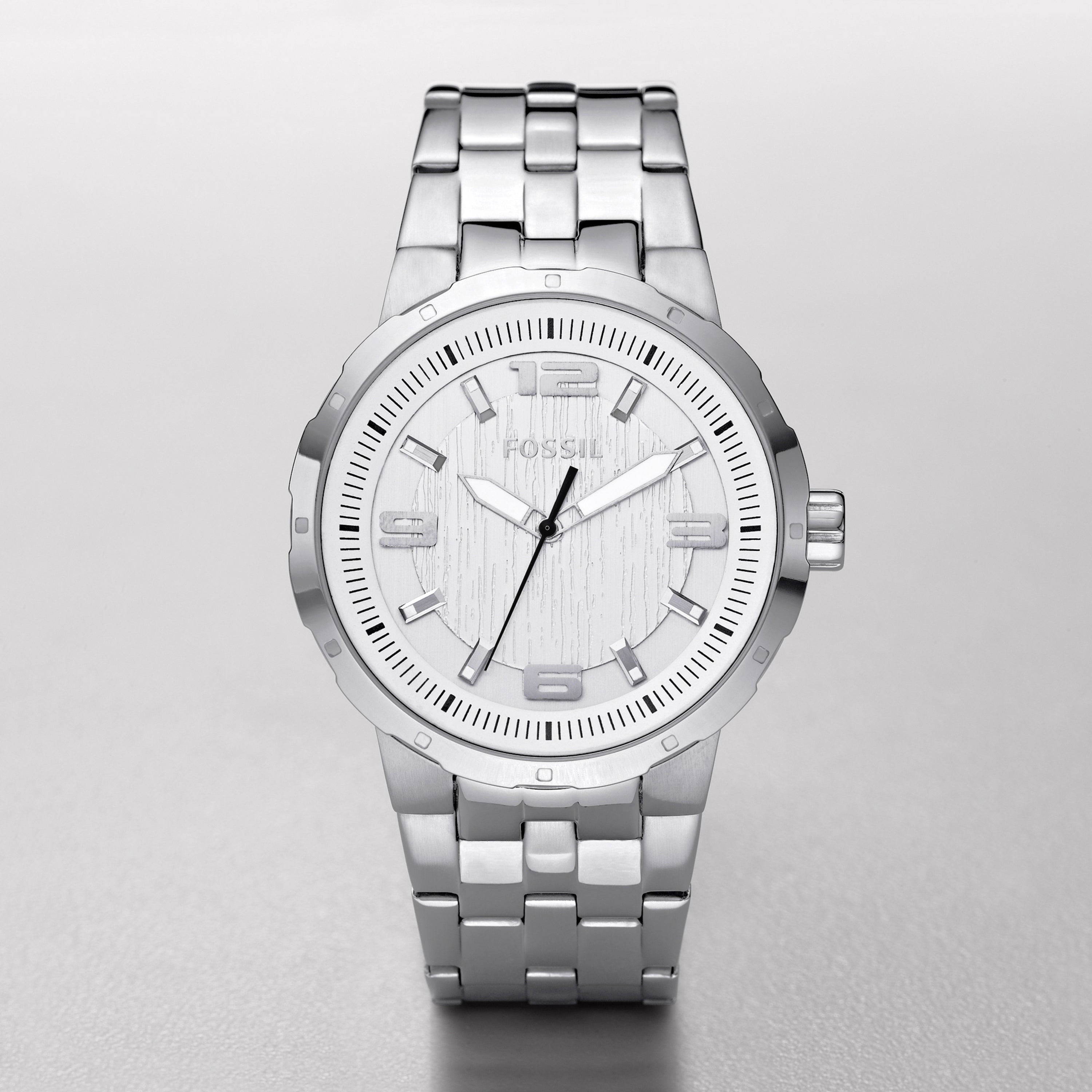 Fossil Mens Sport Watch SS Silver/English
