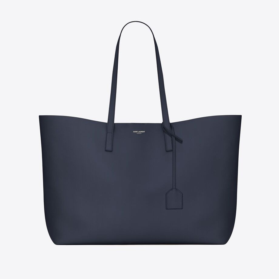 Large Supple E/W Tote Bag - Navy