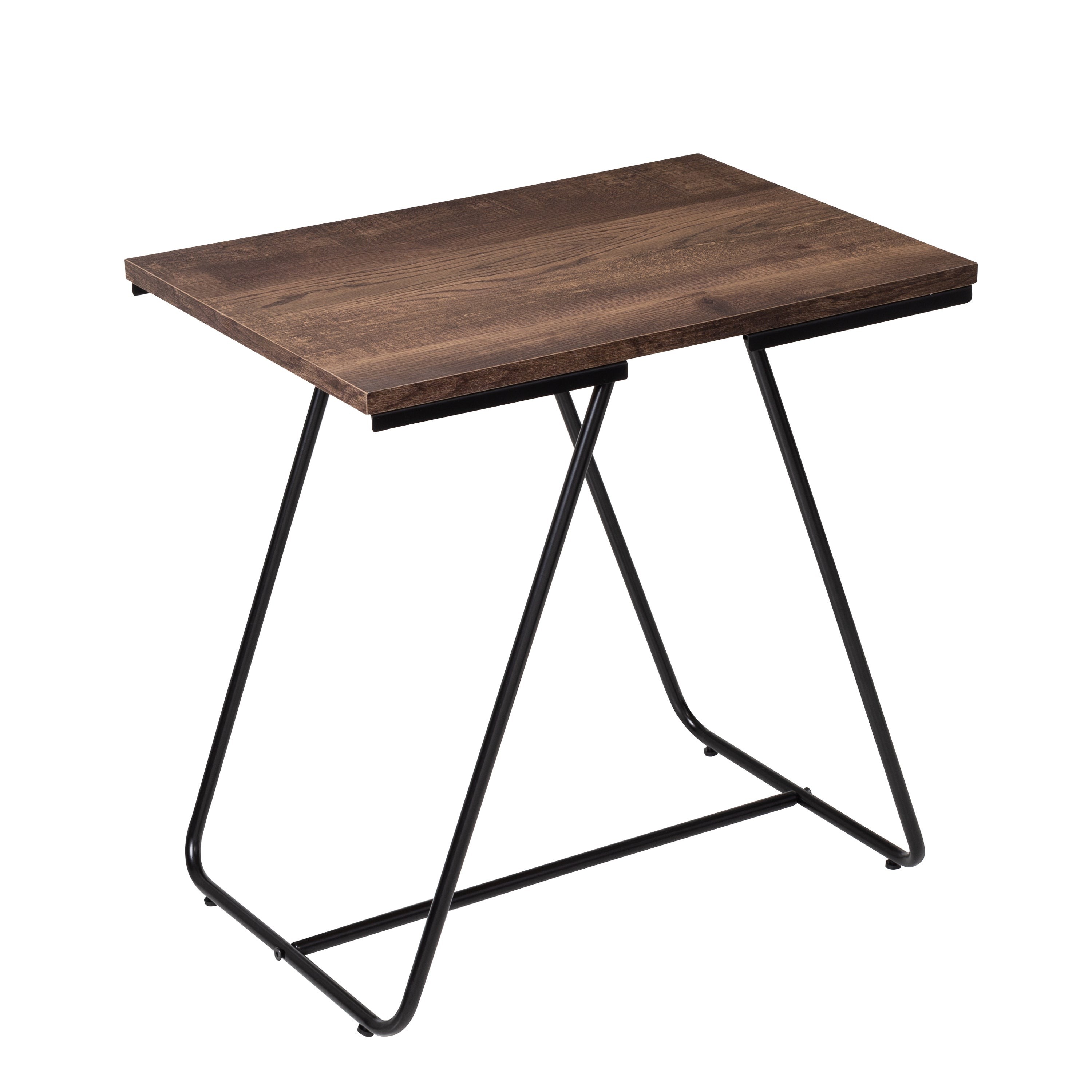 Square Side Table Black/Wood