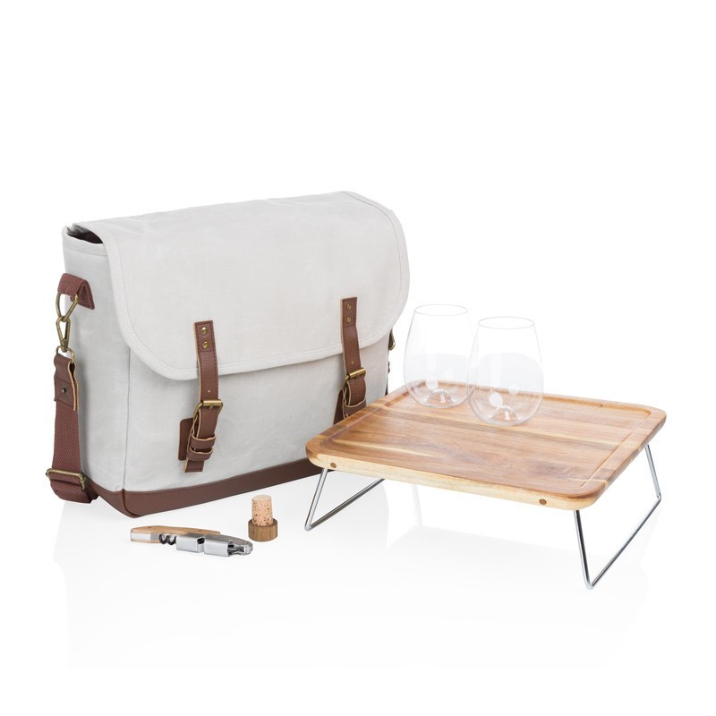Legacy Adventure Wine Tote - (Off-White)