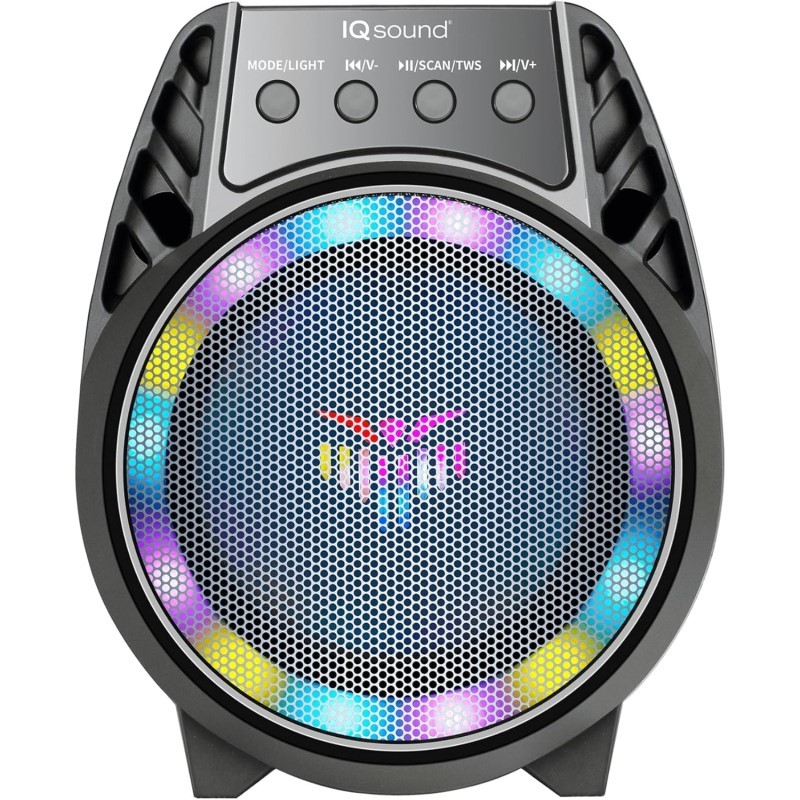 4 Inch Bluetooth Speaker with LED Light Show & TWS