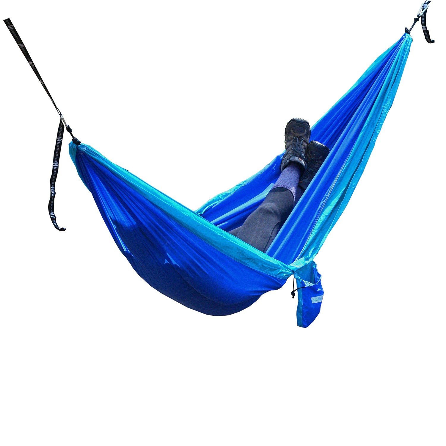 GO2 Traveler Nylon Hammock Light Blue/Blue