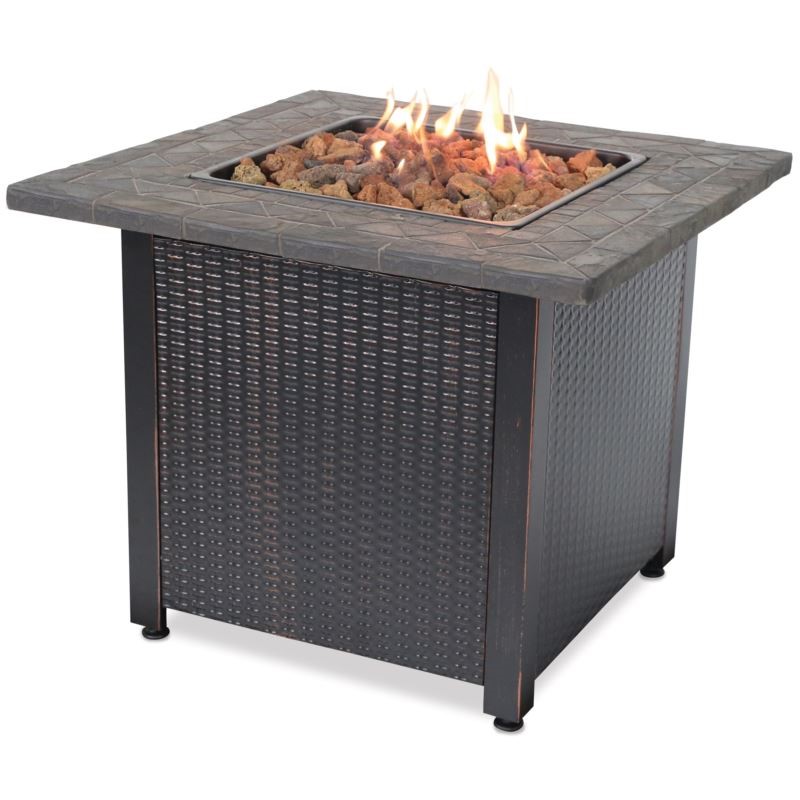 Endless Summer Gas Outdoor Firebowl with Resin Mantle