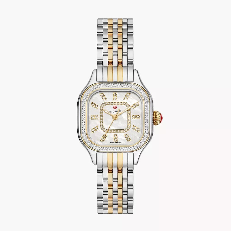 Meggie Two-Tone Diamond Stainless Steel Watch