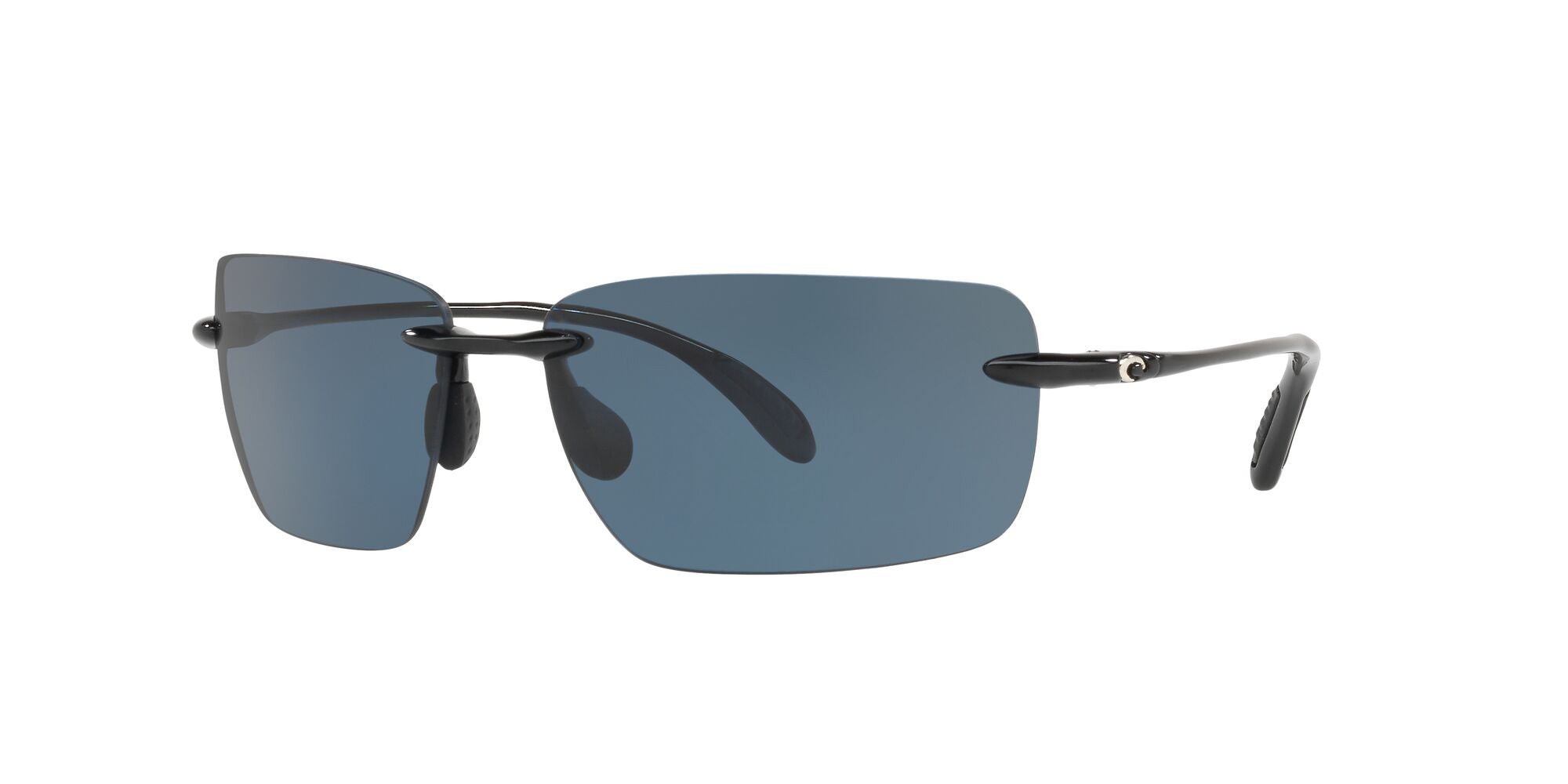 Gulf Shore Shiny Black Sunglasses w/ Polarized 580P Gray Lens