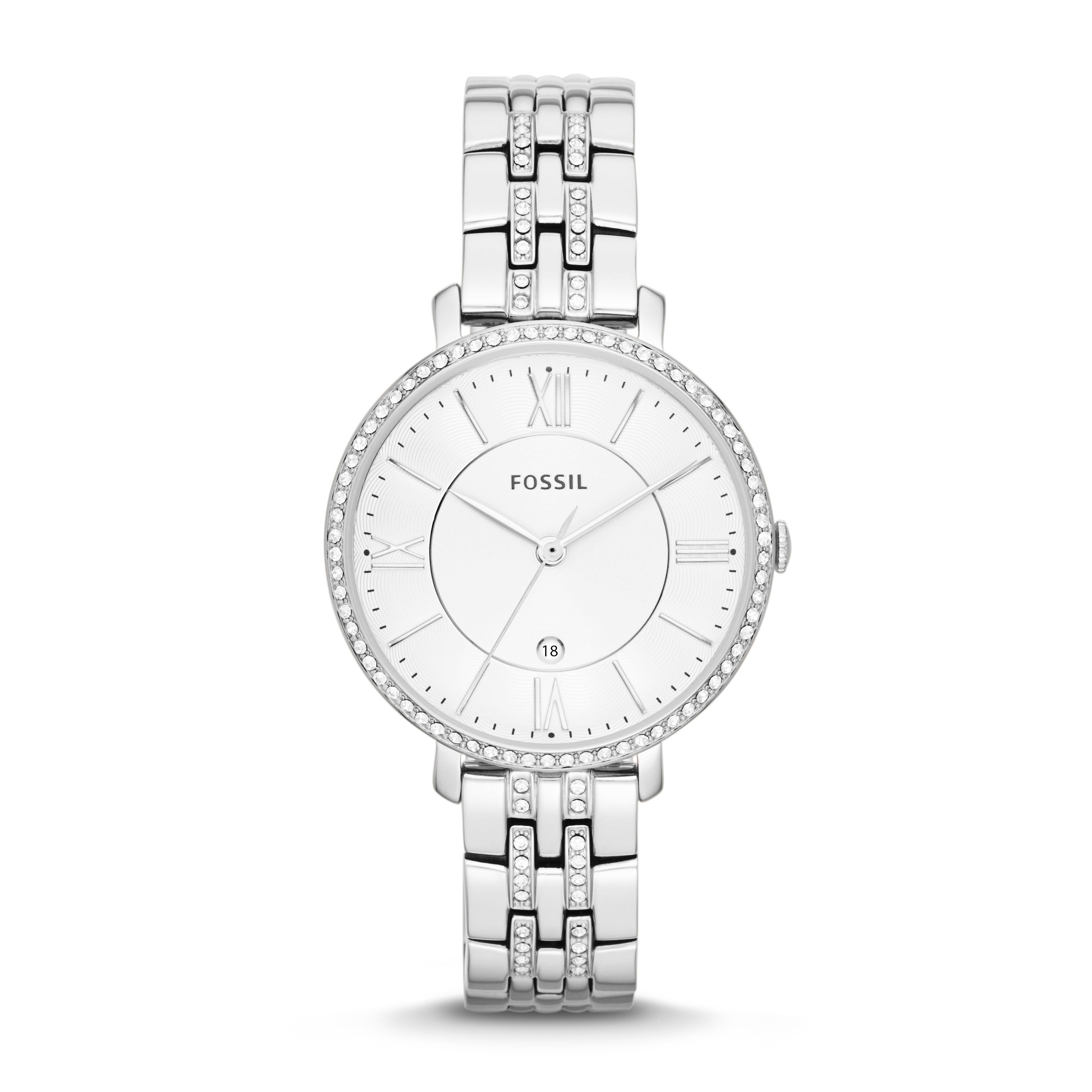 Ladies Jacqueline Stainless Steel Watch Silver Dial