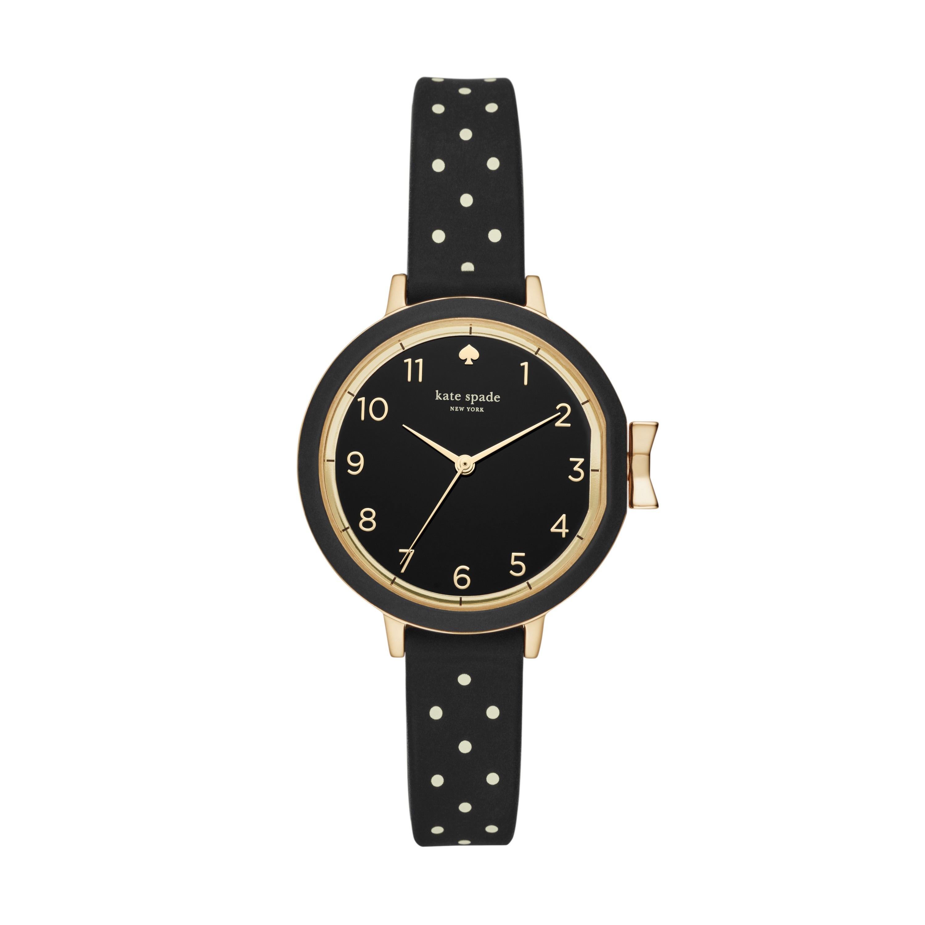 Ladies Park Row Black & White Polka Dot Watch Black Dial