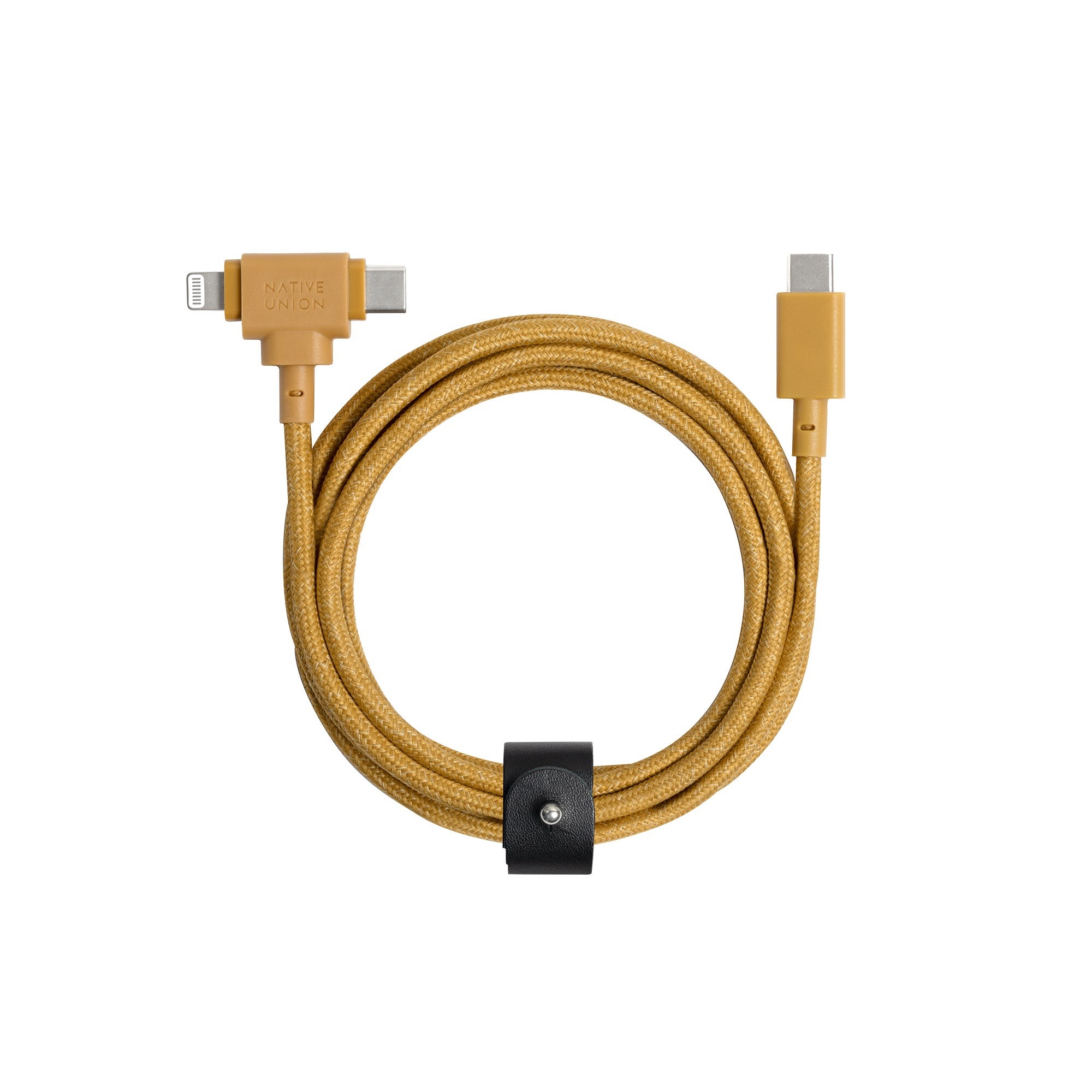 Belt Cable Duo USB-C to Lightning & USB-C Kraft