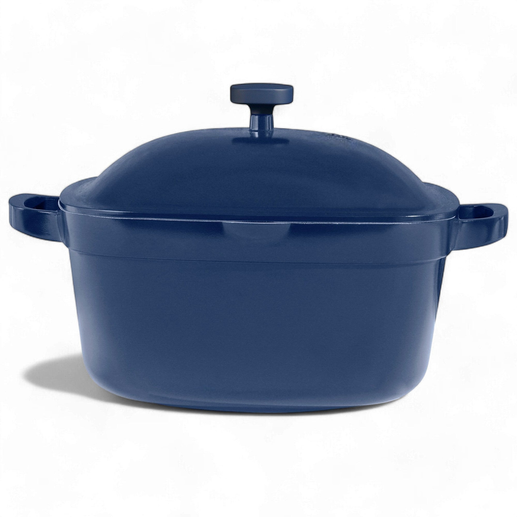 5qt Nonstick Ceramic Cast Aluminum Dutch Oven w/ Lid Blue