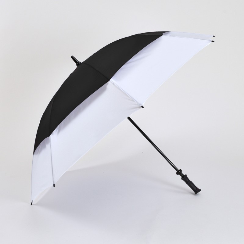 Challenger Golf Umbrella - (Black/White)