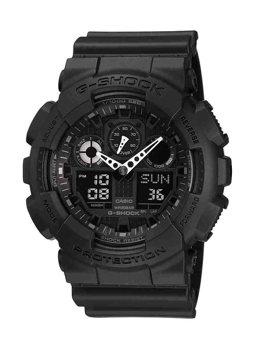 Large G-Shock Ana-Digi Watch Black Resin Band