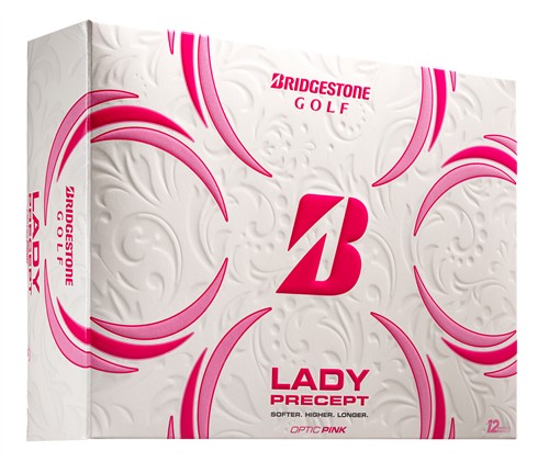 Bridgestone Lady Precept Golf Balls Pink, 2021