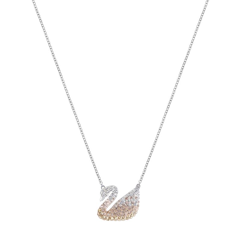 Iconic Swan Pendant Necklace - (Rhodium Plated)