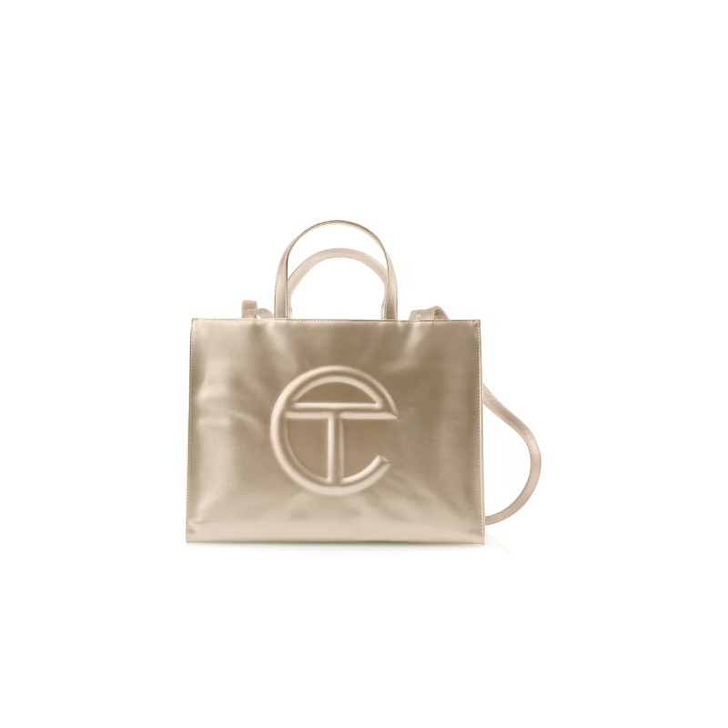 TELFAR GOLD MEDIUM SHOPPING BAG