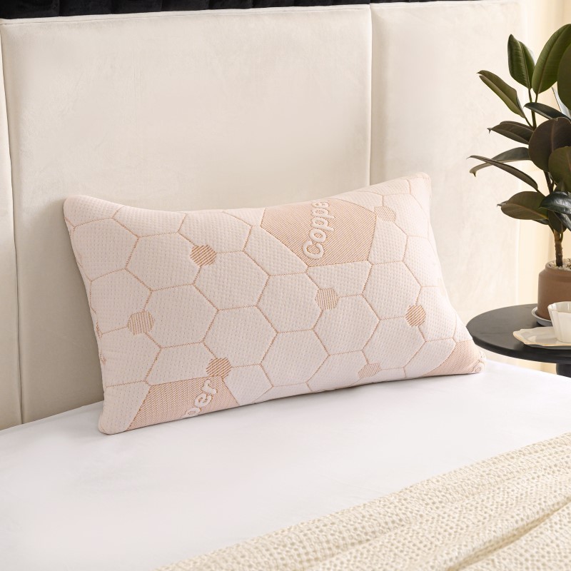 Copper Memory Foam Bed Pillow - (28x16)